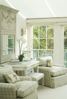 An idea for the sun room off the living room. By Henrietta Spencer-Churchill